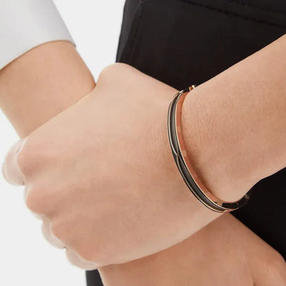 Pomuse ZERO 1 PINK GOLD WITH MATTE BLACK CERAMIC BRACELET