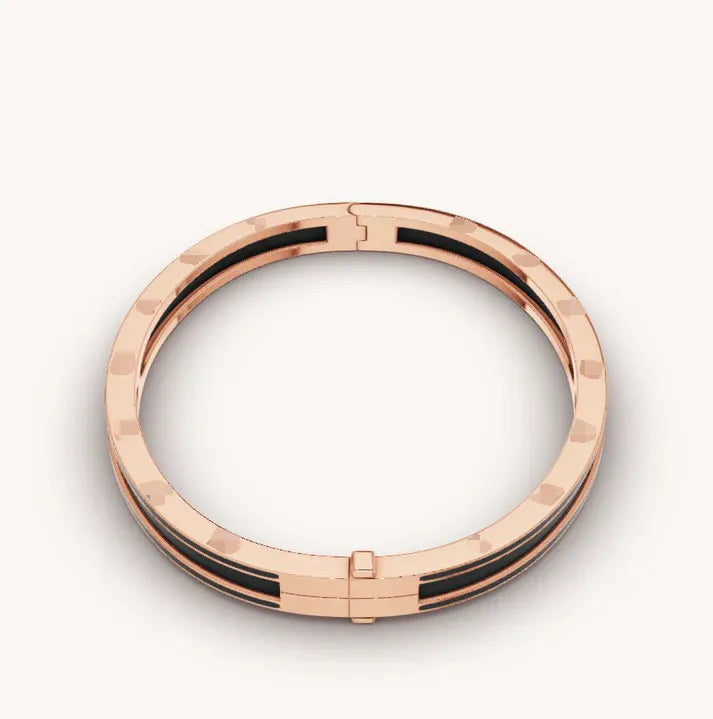 Pomuse ZERO 1 PINK GOLD WITH MATTE BLACK CERAMIC BRACELET