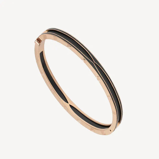 Pomuse ZERO 1 PINK GOLD WITH MATTE BLACK CERAMIC BRACELET
