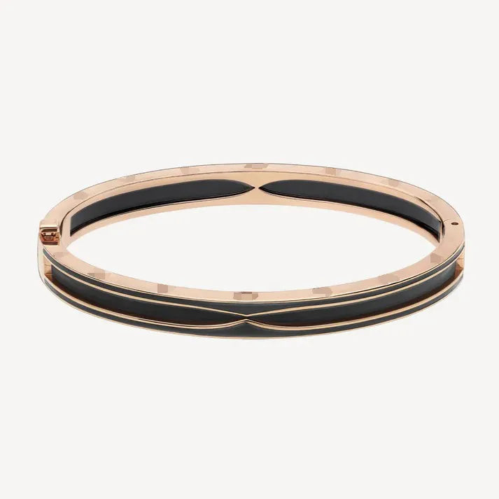 Pomuse ZERO 1 PINK GOLD WITH MATTE BLACK CERAMIC BRACELET