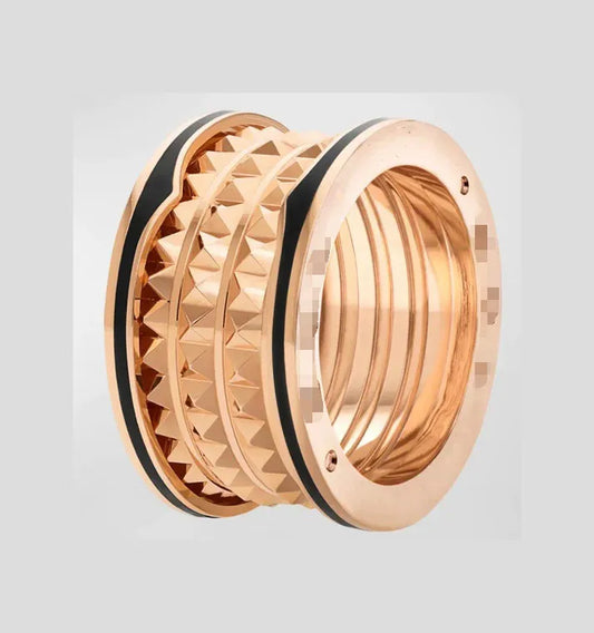Pomuse ZERO 1 ROCK BLACK CERAMIC PINK GOLD LARGE MODEL