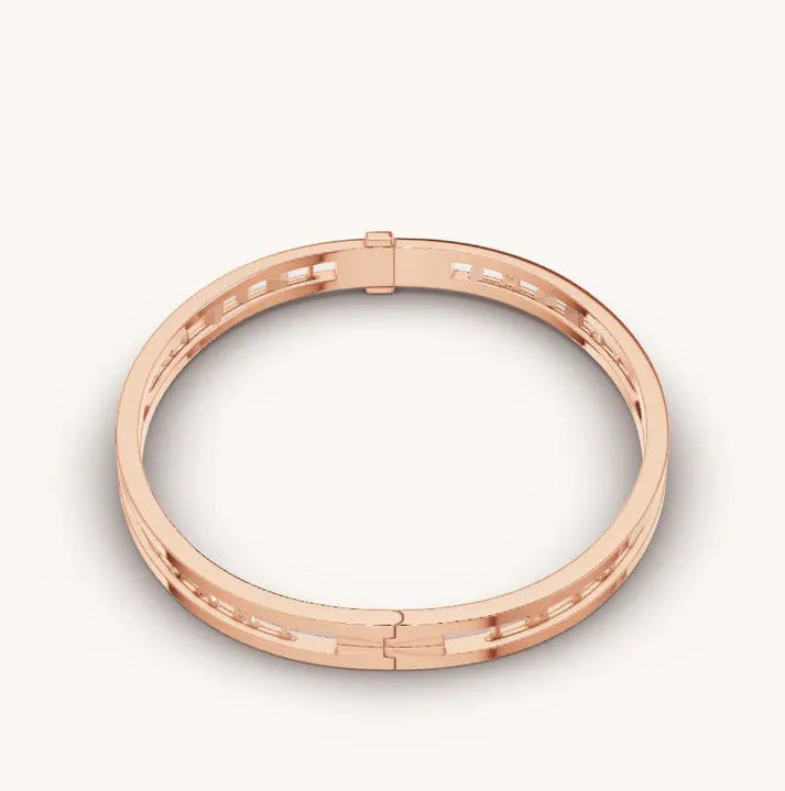 Pomuse ZERO 1 SPIRAL LOGO ROSA GOLD ARMBAND