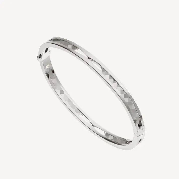 Pomuse ZERO 1 SPIRAL LOGO SILVER BRACELET