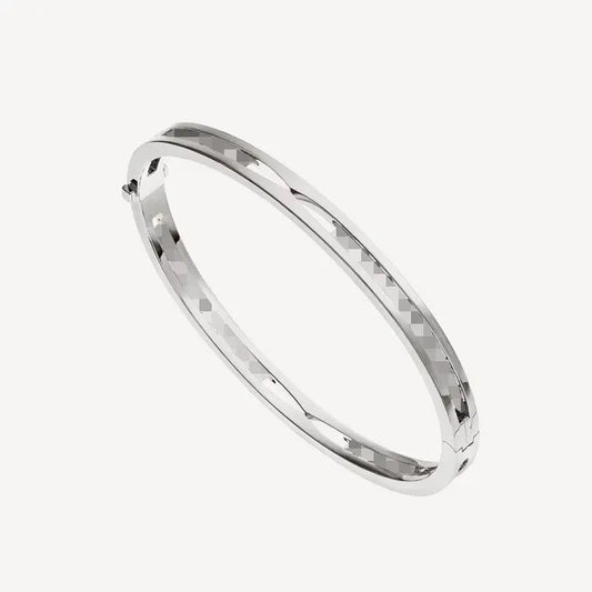 Pomuse ZERO 1 SPIRAL LOGO SILVER BRACELET