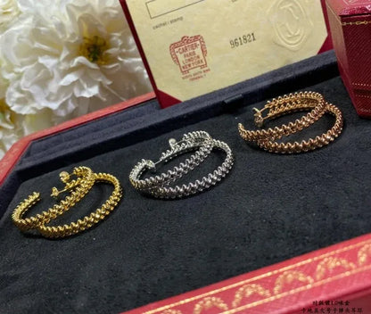 Pomuse CLASH LARGE HOOP EARRINGS