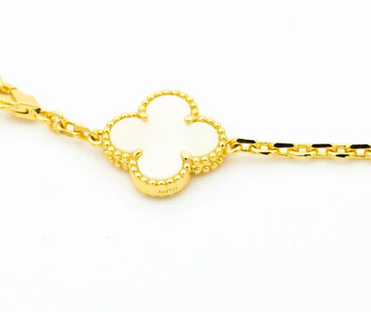 Pomuse CLOVER BRACELET 5 MOTIFS ONYX MOP