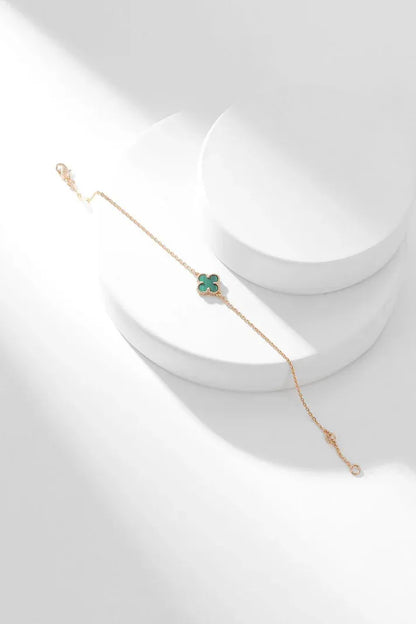 Pomuse CLOVER BRACELET MALACHITE 1 MOTIF