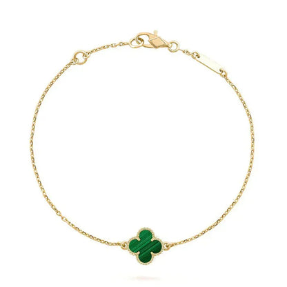Pomuse CLOVER BRACELET MALACHITE 1 MOTIF