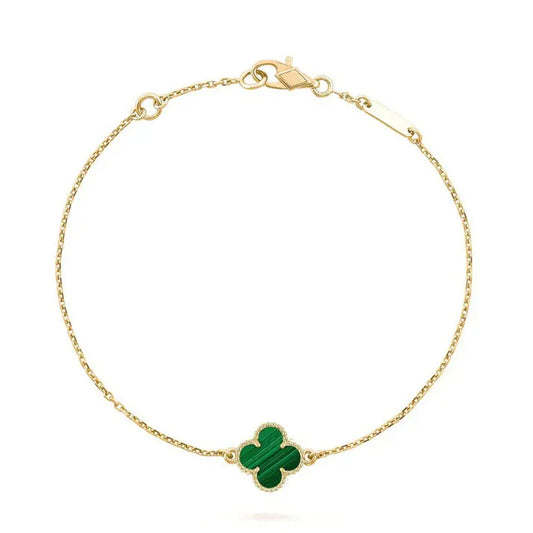 Pomuse CLOVER BRACELET MALACHITE 1 MOTIF