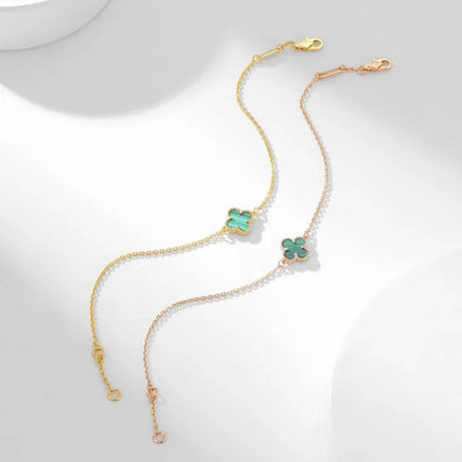 Pomuse CLOVER BRACELET MALACHITE 1 MOTIF