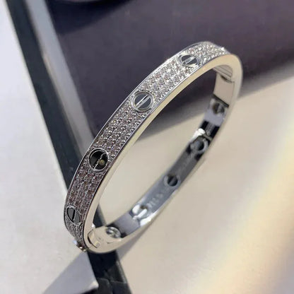 Pomuse LOVE BRACELET 6.1MM DIAMOND-PAVED CERAMIC