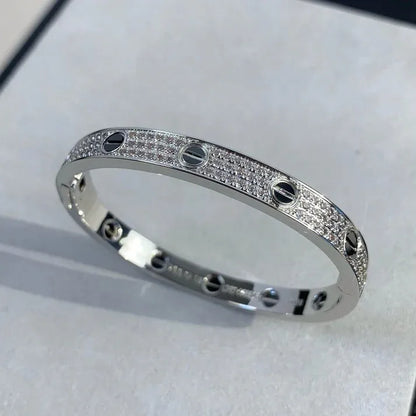 Pomuse LOVE BRACELET 6.1MM DIAMOND-PAVED CERAMIC