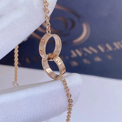 Pomuse LOVE BRACELET DOUBLE RING