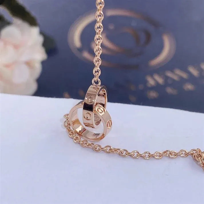 Pomuse LOVE BRACELET DOUBLE RING
