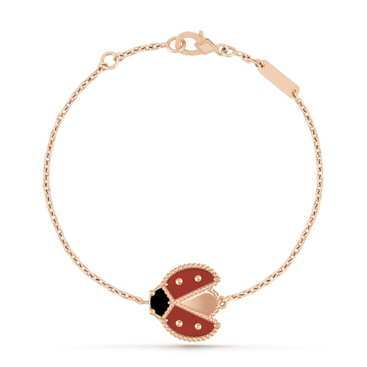 Pomuse LUCKY SPRING 1 MOTIF PINK GOLD BRACELET