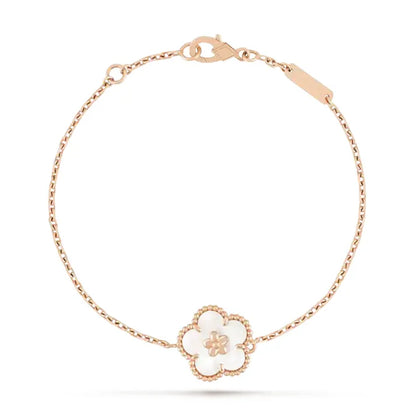 Pomuse LUCKY WHITE MOP PLUM BLOSSOM  BRACELET