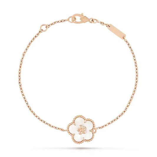 Pomuse LUCKY WHITE MOP PLUM BLOSSOM  BRACELET