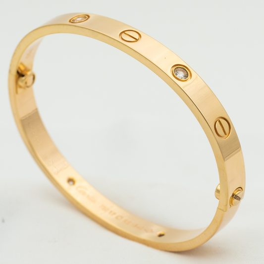 Pomuse Liebesarmband 6,1 mm 4 Diamanten 