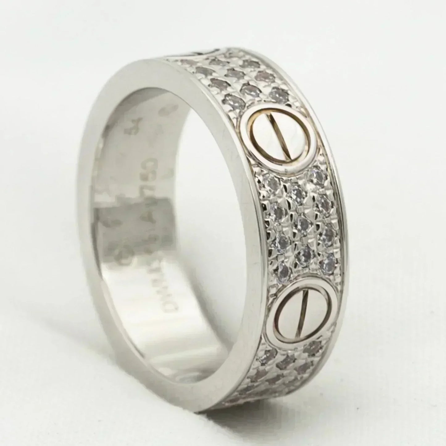 Pomuse LOVE RING 5.5MM DIAMONDS PAVED