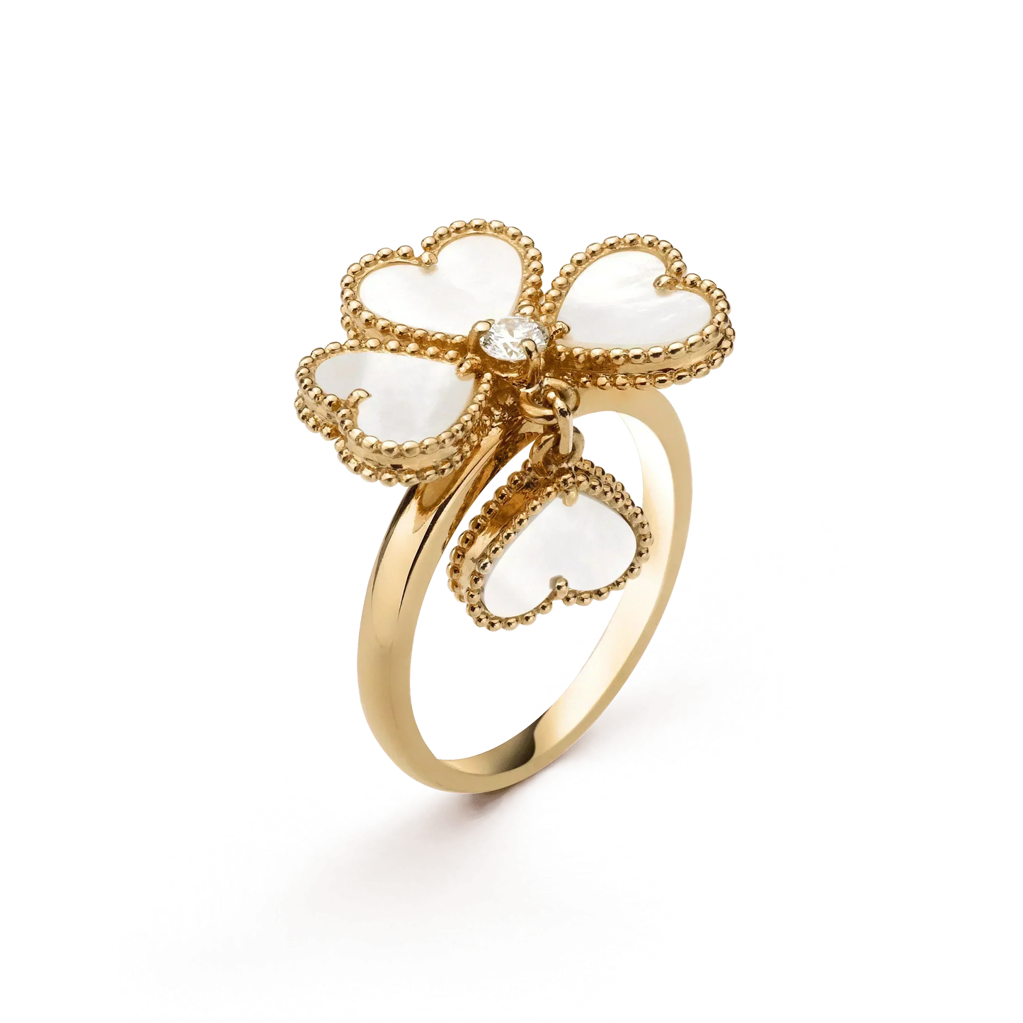 Pomuse SWEET CLOVER WHITE MOP RING