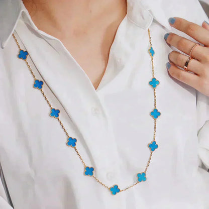 Pomuse CLOVER 20 MOTIFS TURQUOISE GOLD