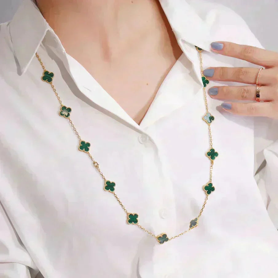 Pomuse CLOVER 20 MOTIFS MALACHITE GOLD