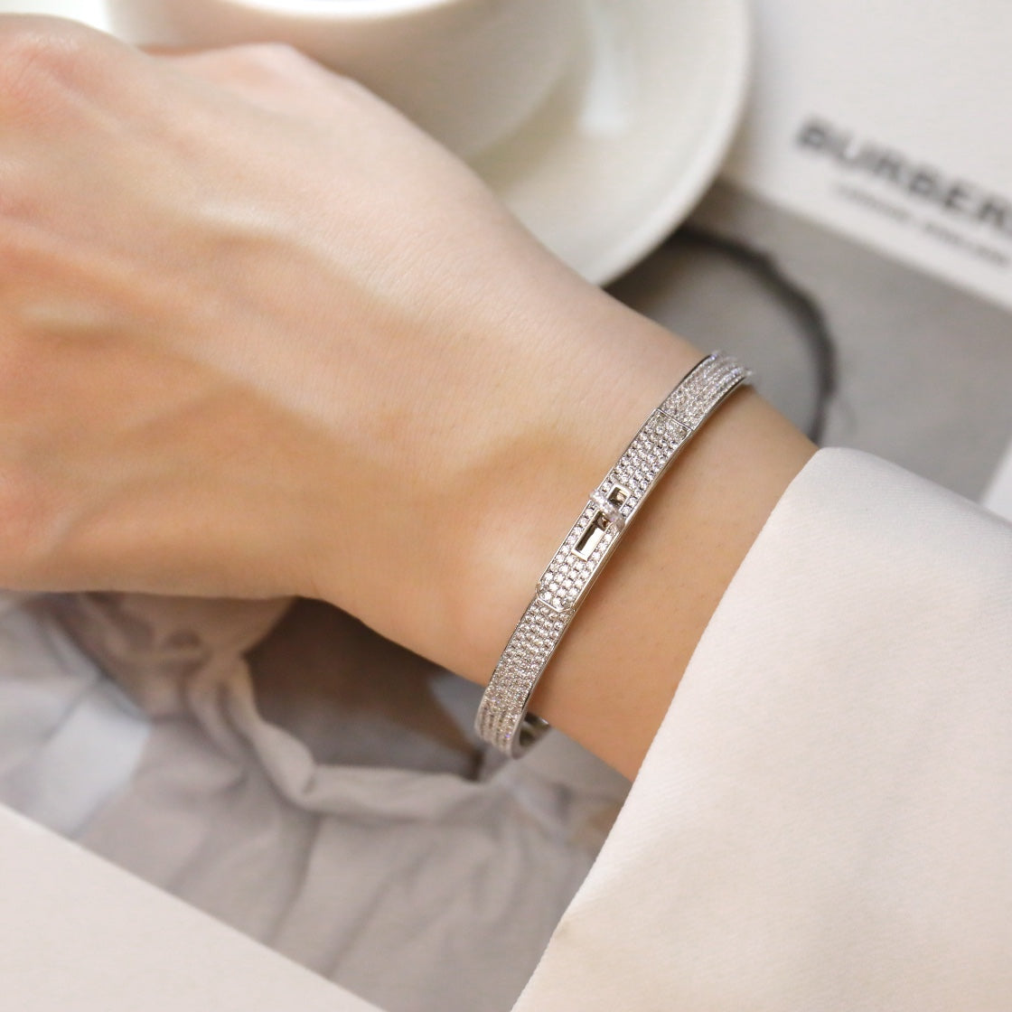 Pomuse KELLY BRACELET DIAMOND PAVED