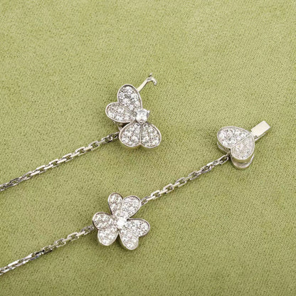 Pomuse FRIVOLE SILVER 9 FLOWERS NECKLACE