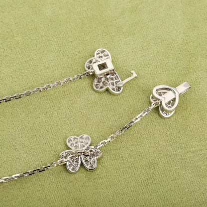 Pomuse FRIVOLE SILVER 9 FLOWERS NECKLACE