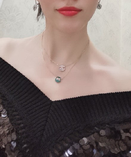 Pomuse JEUX DE ROSE GOLD DIAMOND NECKLACE