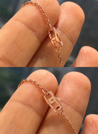 Pomuse BLOSSOM PENDANT PINK GOLD AND DIAMOND