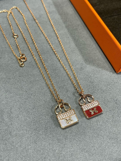 Pomuse H CIRCE MOISSANITE PENDANT NECKLACE GOLD