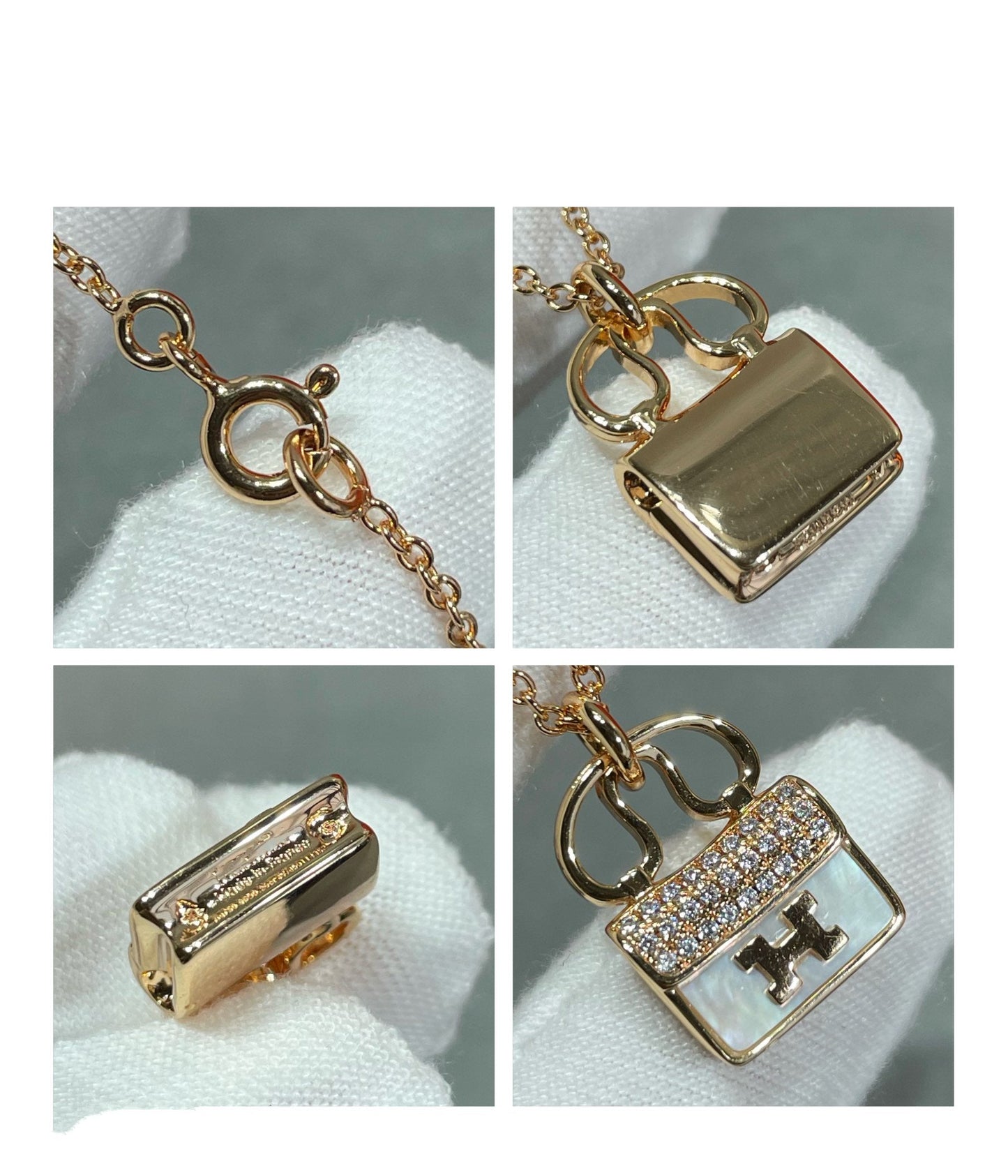 Pomuse H CIRCE MOISSANITE PENDANT NECKLACE GOLD