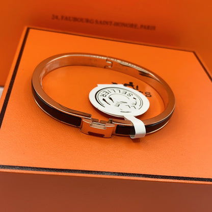 Pomuse CLASSIC HM CLIC BLACK 8MM ENAMEL BRACELET