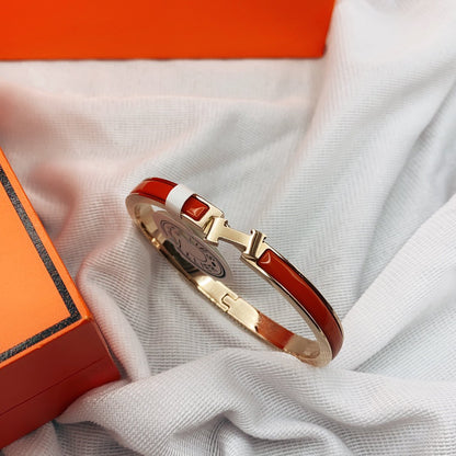 Pomuse CLASSIC HM CLIC RED 8MM ENAMEL BRACELET