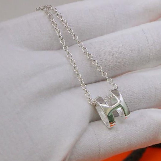 Pomuse HM NECKLACE H LETTER OVAL SERIES