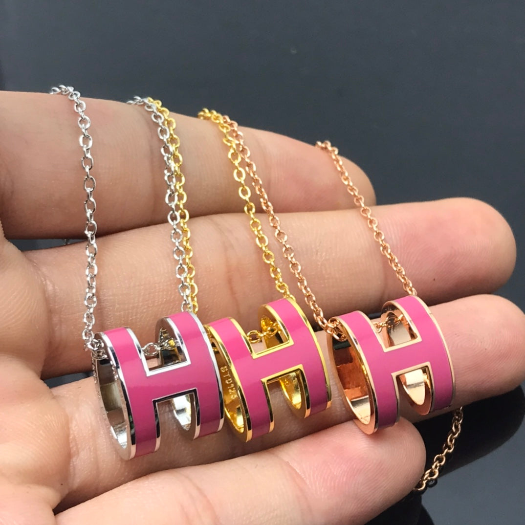 Pomuse H NECKLACE PINK