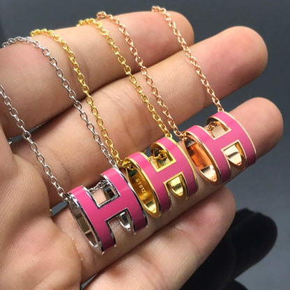 Pomuse H NECKLACE PINK