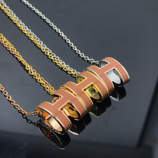 Pomuse H NECKLACE BROWN