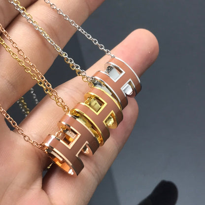 Pomuse H NECKLACE BROWN