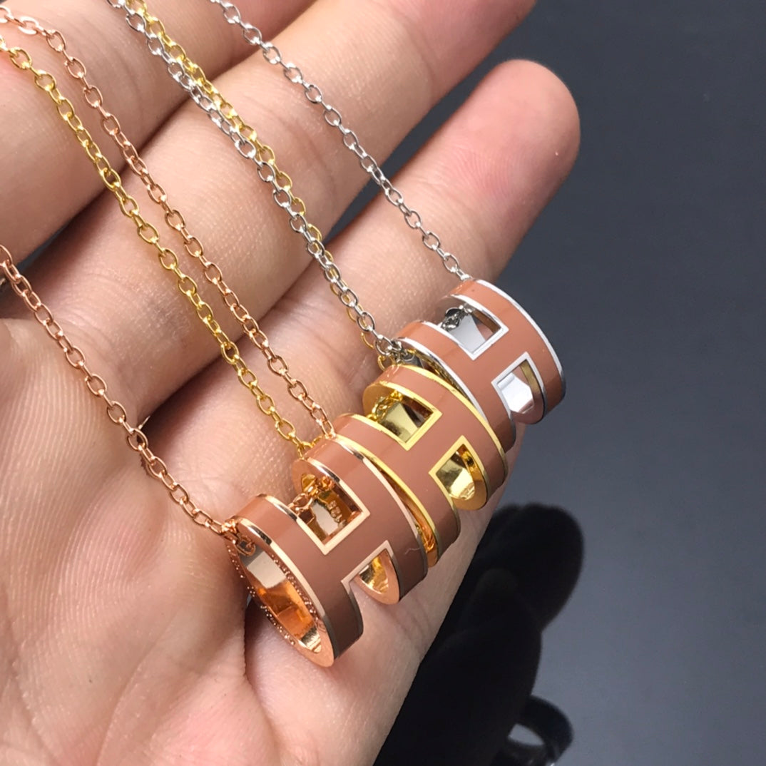 Pomuse H NECKLACE BROWN