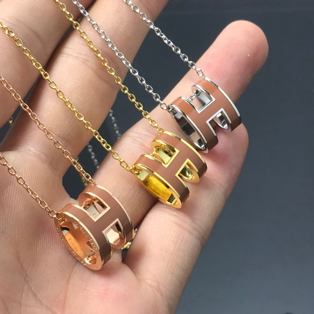 Pomuse H NECKLACE BROWN