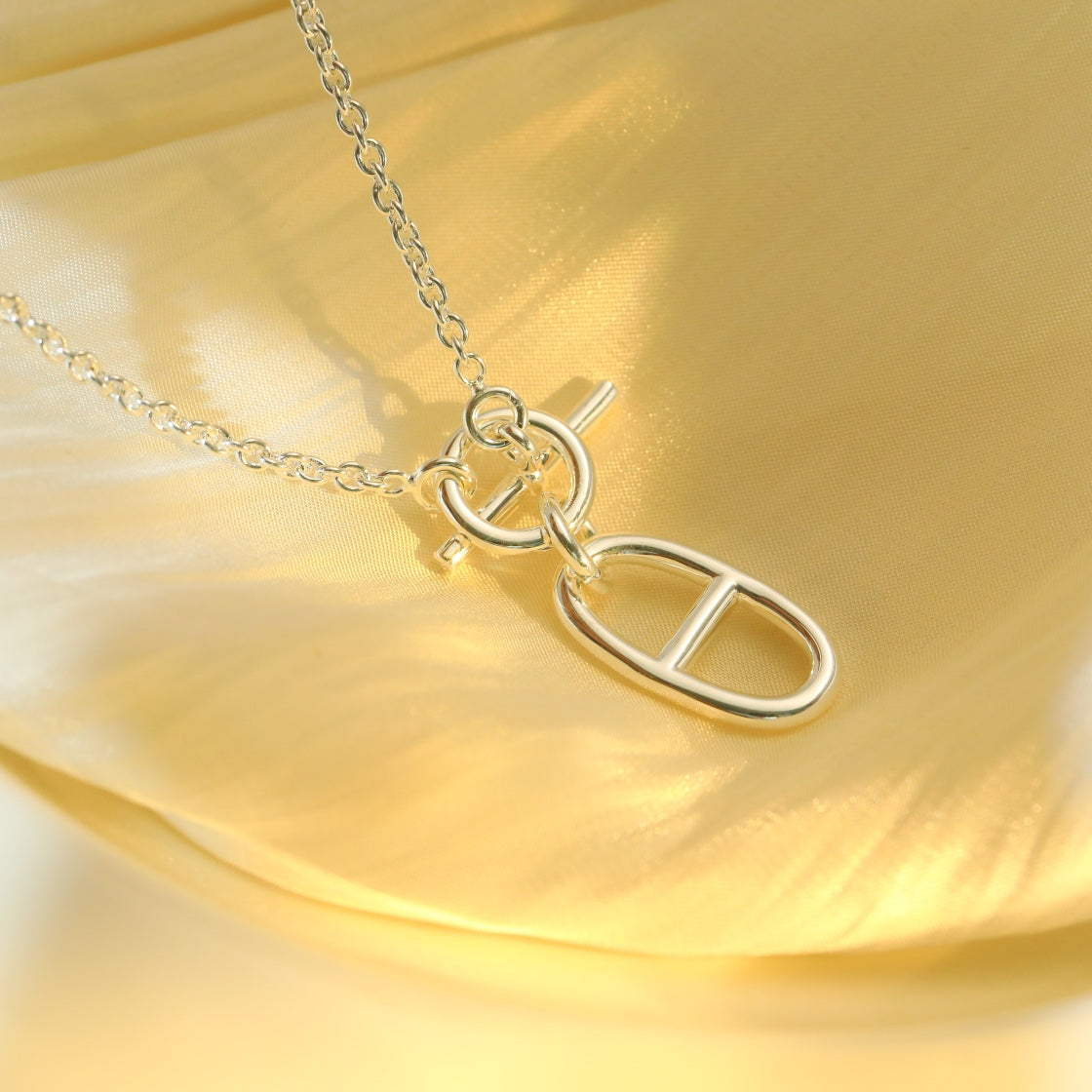 Pomuse HM CHAINE D'ANCRE PENDANT NECKLACE STERLING SILVER