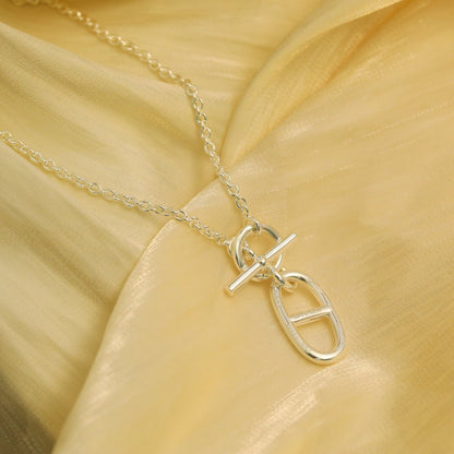 Pomuse HM CHAINE D'ANCRE PENDANT NECKLACE STERLING SILVER
