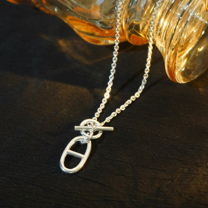 Pomuse HM CHAINE D'ANCRE PENDANT NECKLACE STERLING SILVER