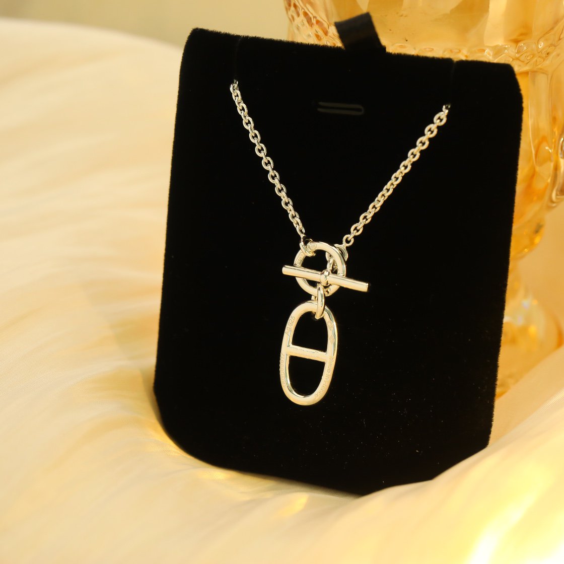 Pomuse HM CHAINE D'ANCRE PENDANT NECKLACE STERLING SILVER