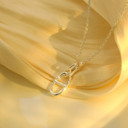 Pomuse HM CHAINE D'ANCRE PENDANT NECKLACE STERLING SILVER