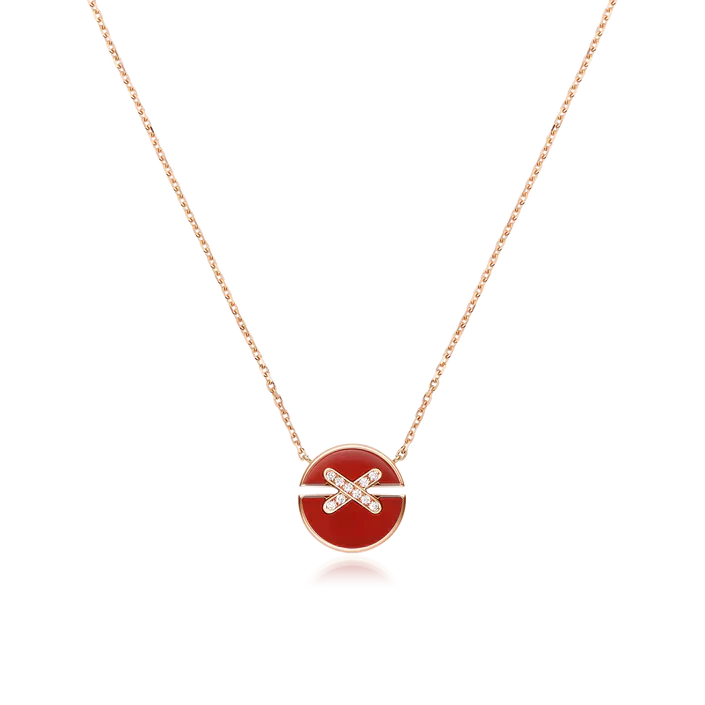 Pomuse JEUX DE ROSE GOLD DIAMOND NECKLACE