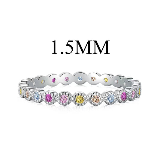 Pomuse Radiant Sparkling Round Cut Daily Ring