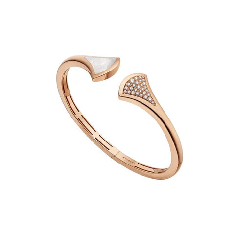 Pomuse DREAM ARMBAND OFFEN ROSA GOLD MOP DIAMANT